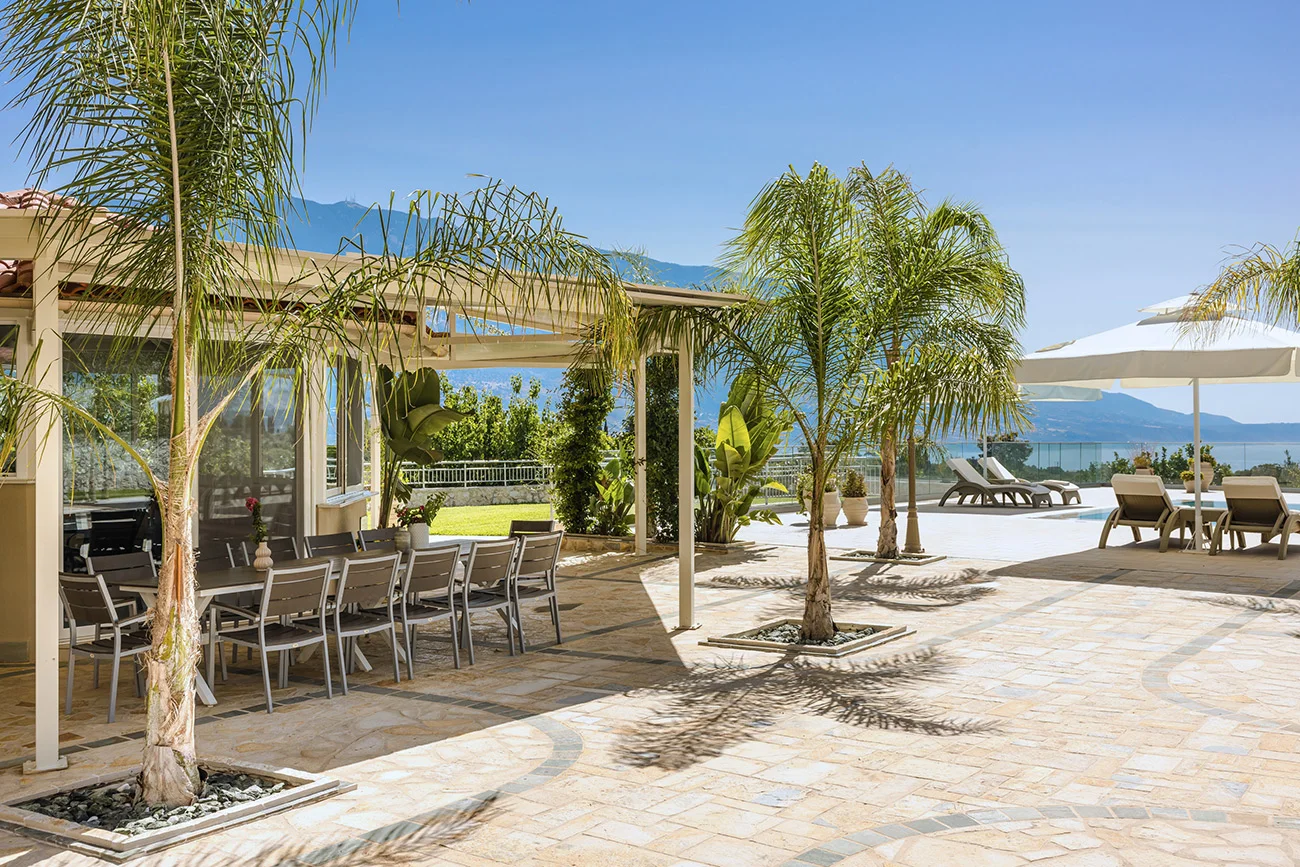 Private terrace apartment – Kefalonia villa with self-contained accommodation