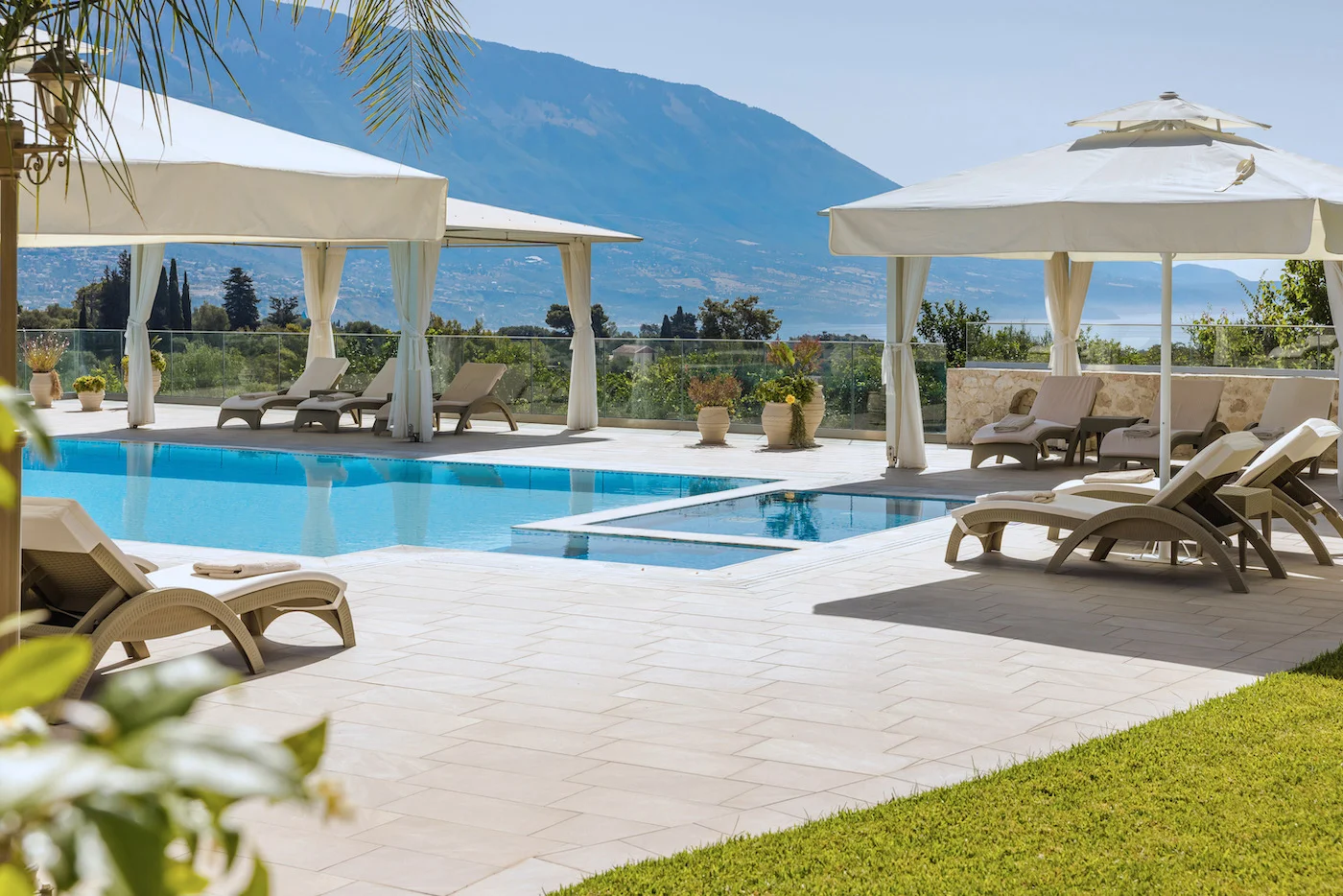 Private pool with sea view – Luxury Villa Kefalonia outdoor experience